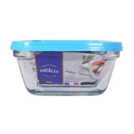 Duralex Fiambrera Rectangular 1.1L Tapa Azul Freshbox 19 x 14 x 7 cm (6 Unidades)