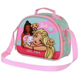 Bolsa Portamerienda 3D Pets Barbie Rosa