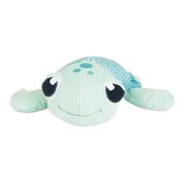 Jemini Peluche Tortuga Luminosa Natural Caparazón +/- 25 cm Recargable con luz, funciona sin pilas.