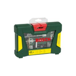 Bosch 3165140751544 Juego de Brocas y Taladros V-Line de 48 Piezas con Vástago Magnético