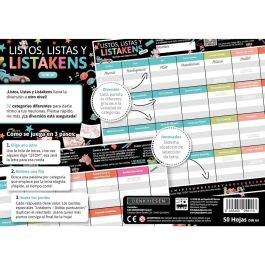 SD GAMES Listos Listas y Listakens Junior, Juego de Mesa en Español, para +2 Jugadores, Edad +9 Años