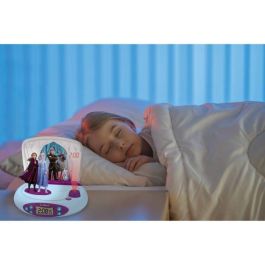 Lexibook RP510FZ - Proyector Despertador Digital Frozen 2 con Sonidos, Proyección Hora en Techo y Alarma Snooze LCD