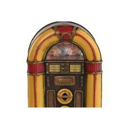 DKD Home Decor Jukebox Decorativo Amarillo Marron 8 x 24 x 15 cm