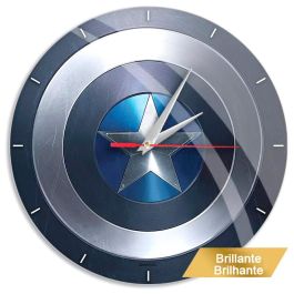 ERT GROUP Reloj de Pared Capitán América Marvel 30.5cm Mecanismo Silencioso Brillante y Reflectante Ideal Decoración Precio: 20.50000029. SKU: S5616362