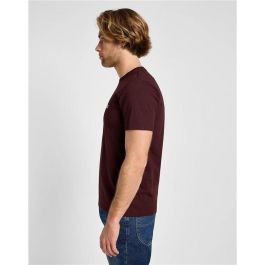 Camiseta de Manga Corta Hombre Lee Patch Logo Velvet Beet Marrón XL