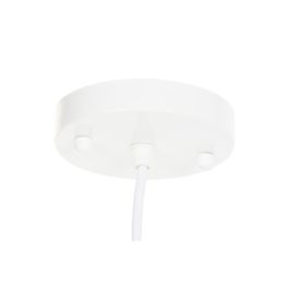 DKD Home Decor Lámpara Colgante de Techo Urban de Ratán Marrón, 40x46x40 cm. Conexión E27, 50W, 1 Bombilla