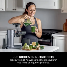 Ninja Extractor de Jugos JC151EU, 150 W, 0.887 L, Gris-Negro