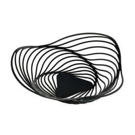 Alessi ACO02 B Trinity Cesto de Acero y Resina Negro 26cm