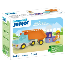 Playmobil Camión Volquete 71685 Junior, Juguete para Niños a Partir de 12 Meses Precio: 29.49999965. SKU: B1BH82BEPE