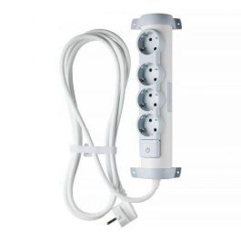 Regleta con interruptor Legrand 694627/ 4 Tomas de corriente/ Blanca