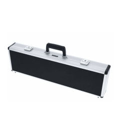 PEARLFLUTE Pfb305E Flauta Bajo Plateada con Cabeza Curvada y Mecanismo Mi dividido, incluye Estuche y Kit de Limpieza