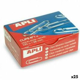 Clips Apli Nº 1½ Plateado Plata 26 mm (10 Piezas) (25 Unidades) Precio: 93.94999988. SKU: B1BMC5HYHE