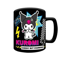 PYRAMID Taza Kuromi Hello Kitty con funda de peluche 440ml - Cerámica, apta microondas y lavavajillas