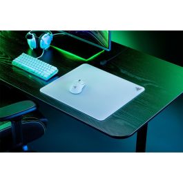 Razer Atlas White - Alfombrilla Gaming de Vidrio Templado con Base Antideslizante para Ratón - 400x450x4mm