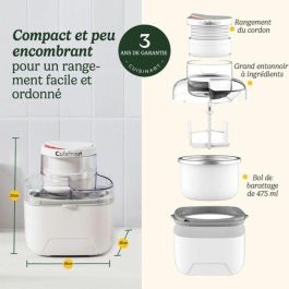 Cuisinart ICEM10E Heladera 12 W 475 ml Blanca