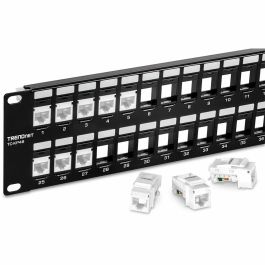 Patch Panel 48 Puertos UTP Categoría 6 Trendnet TC-KP48 Patch Panel 48 Puertos UTP Categoría 6 Trendnet TC-KP48