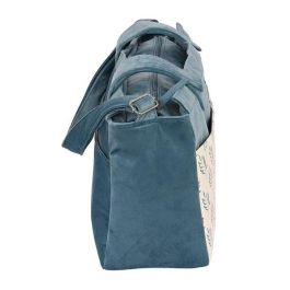 Bolso Cambiador de Pañales Safta Leaves Turquesa (46 x 26 x 15 cm)