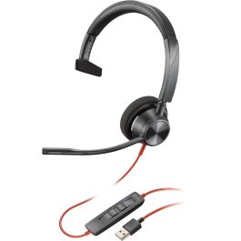 Poly Blackwire 3310 Microsoft Teams Certified Headset +USB-C/A Adapter TAA