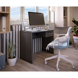 Escritorio con Cajones Pequeños de Melamina Gris Ceniza - 90 x 50 x 74 cm - T80515MM07LVO