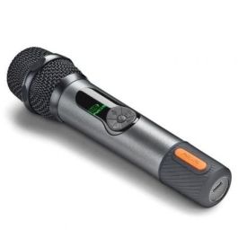 NGS SINGERSTAR Micrófono Inalámbrico Dinámico, 2.4GHz, 15m Alcance, 30h Batería, Jack 3.5/6.3mm, Control Volumen y Eco para Karaoke, Fiestas y Eventos NGS SINGERSTAR Micrófono Inalámbrico Dinámico, 2.4GHz, 15m Alcance, 30h Batería, Jack 3.5/6.3mm, Control Volumen y Eco para Karaoke, Fiestas y Eventos