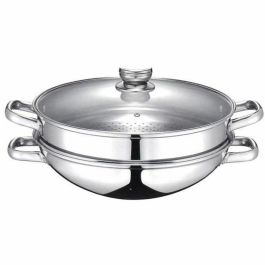 Baumalu Wok 2 en 1 con Tapa de Cristal, Acero Inoxidable, 32 cm, Apto para Inducción Precio: 69.98999975. SKU: B16ZD5WK9Y