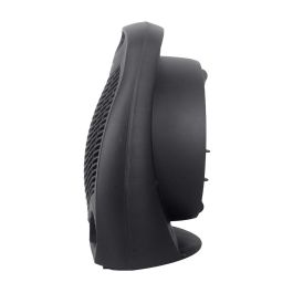 Edm Calefactor compacto 1000-2000W Negro con Aire Fresco y Protección Sobrecalentamiento 21x12.5x27cm
