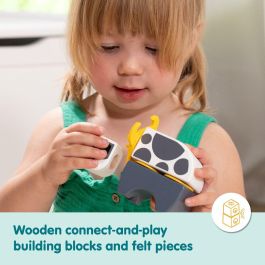 Melissa & Doug SPI6074894 - Bloques de Madera 'La Granja' para Niños - 56 Piezas - A partir de 2 años