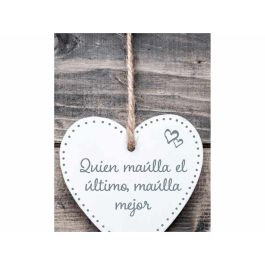 Decoración Colgante Magnet & Steel Quien maúlla el último maúlla mejor Corazón 13 x 13 x 0,8 cm Precio: 10.50000006. SKU: B1JPNCXALF