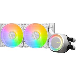 MSI MAG CORELIQUID E240 WHITE Kit de refrigeración líquida 12 cm Blanco, 306-7ZW5E27-C24, Compatible con LGA 1150/1151/1155/1156/1200/1700, Flujo de aire 75.04 cfm