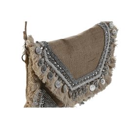 DKD Home Decor Bolso Mediterraneo Plateado Dorado 4 x 25 x 33 cm (4 Unidades)