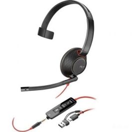 Poly 8X230A6 Auricular Monoaural Blackwire 5210 con Micrófono, Cancelación de Ruido, Jack 3.5mm y Adaptador USB-C/A, Bulk, Negro Precio: 85.49999997. SKU: B183CJVCEY