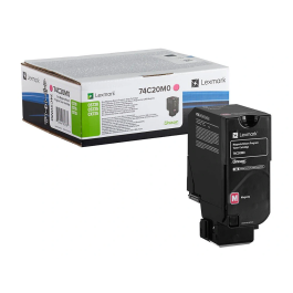 Lexmark 74c20m0 Magenta 3000 Páginas Toner Original para CX725de / CS720de / CS725de