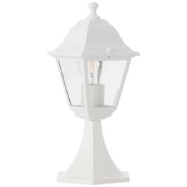 Brilliant BRI4004353349447 Borne Nissie Blanco para Exterior, Lámpara de Jardín con Casquillo E27, Potencia Máxima 60W