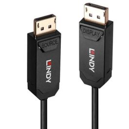 LINDY 38525 Cable de Fibra Óptica Híbrido DisplayPort 2.0 UHBR10 de 50m para Resolución 7680x4320