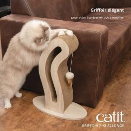 CATIT CAT0022517425152 Rascador para Gatos Pixi Cat Tail con Bola de Tela y Pluma - Aspecto Roble Natural CATIT CAT0022517425152 Rascador para Gatos Pixi Cat Tail con Bola de Tela y Pluma - Aspecto Roble Natural