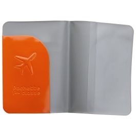 Jet Lag Funda Pasaporte 13,5x21 cm PVC brillante, resistente al agua, colores surtidos