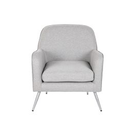 DKD Home Decor Sillón Chic Gris Plateado 68 x 81 x 71 cm