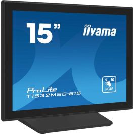 iiyama ProLite T1532MSC-B1S pantalla para PC 38,1 cm (15") 1024 x 768 Pixeles XGA LCD Pantalla táctil Negro iiyama ProLite T1532MSC-B1S pantalla para PC 38,1 cm (15") 1024 x 768 Pixeles XGA LCD Pantalla táctil Negro