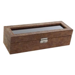 Joyero Tradicional DKD Home Decor Marron 10 x 8 x 30 cm Joyero Tradicional DKD Home Decor Marron 10 x 8 x 30 cm