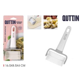Quttin Rodillo Cortapastas Cuadrado Rizado para Repostería, 16.5 x 8.5 x 4 cm (24 Unidades)