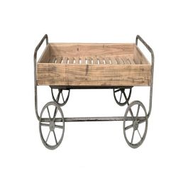 Carro Vintage DKD Home Decor Natural Gris 67 x 46 x 110 cm