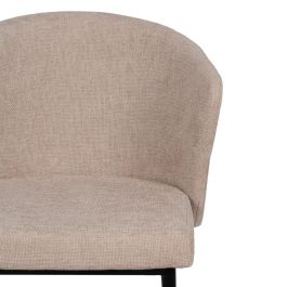 Silla Beige Tejido-Metal Contract 52,50 X 55 X 80 cm