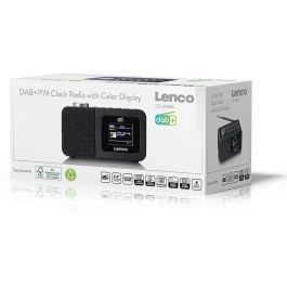 Lenco CR-625BK Radio Reloj con Sintonizador FM PLL y Pantalla LED – Negro