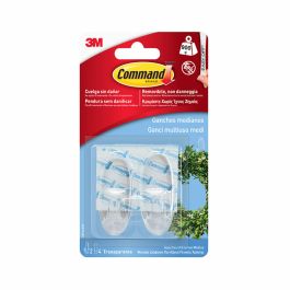 Gancho para colgar 3M 900 g Transparente Plástico (2 Unidades) Gancho para colgar 3M 900 g Transparente Plástico (2 Unidades)