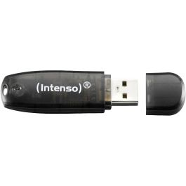 Intenso Lápiz USB 2.0 Rainbow line 16GB (3502470) - Negro transparente, 28MB/s lectura