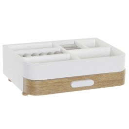 DKD Home Decor Joyero Scandi Blanco Natural 16 x 9 x 26 cm (2 Unidades) MDF Poliéster Colección Simple Charm Precio: 30.50000052. SKU: B1HBQ3Z38Z