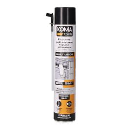 Koma Tools Espuma de poliuretano monocomponente 750 ml con cánula, multiusos, resistente a la intemperie