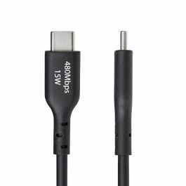 Cable USB Startech USB2AC2MNC Negro 2 m