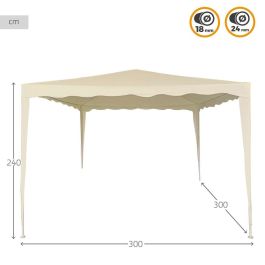 Cenador Aktive 300 x 240 x 300 cm Metal Poliéster Crema Cenador Aktive 300 x 240 x 300 cm Metal Poliéster Crema