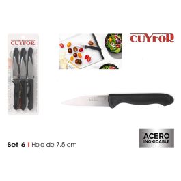 Set de 6 cuchillos pelador Cuyfor 7.5 cm (24 Unidades) Set de 6 cuchillos pelador Cuyfor 7.5 cm (24 Unidades) Precio: 47.49999958. SKU: B186T64A9V